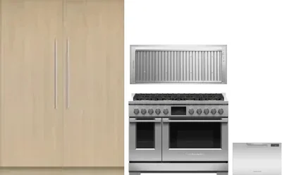 5 Piece Package Includes Refrigerator, Freezer, Range, Hood And Dishwasher